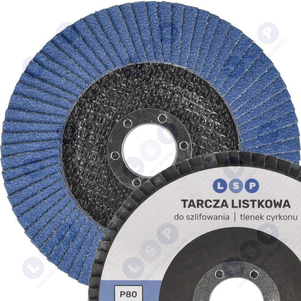 Lamelový kotúč 125 zirkónových lamiel na brúsenie P80